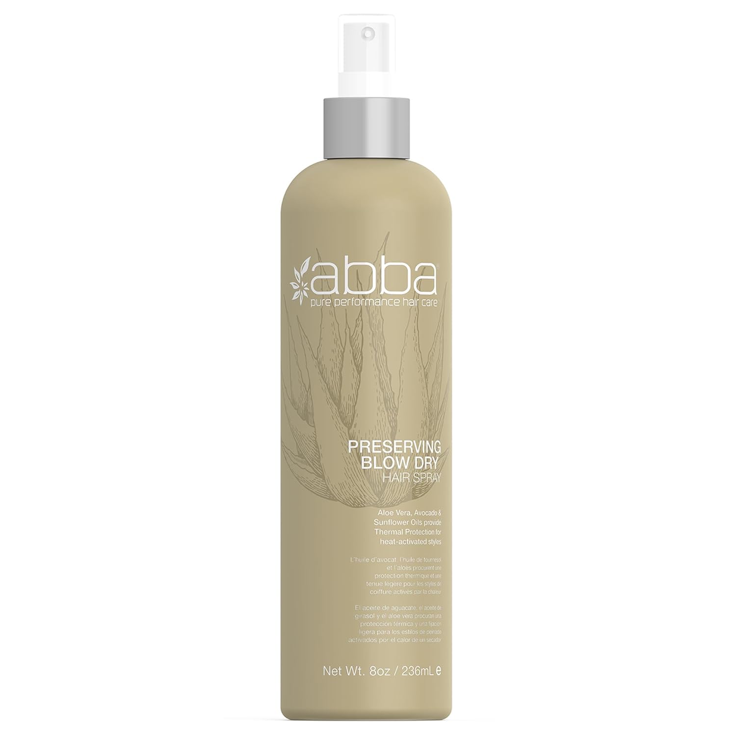 ABBA - Pure Style Smoothing Blow Dry Lotion – Mango Extract & Argan Oil, 6 fl oz