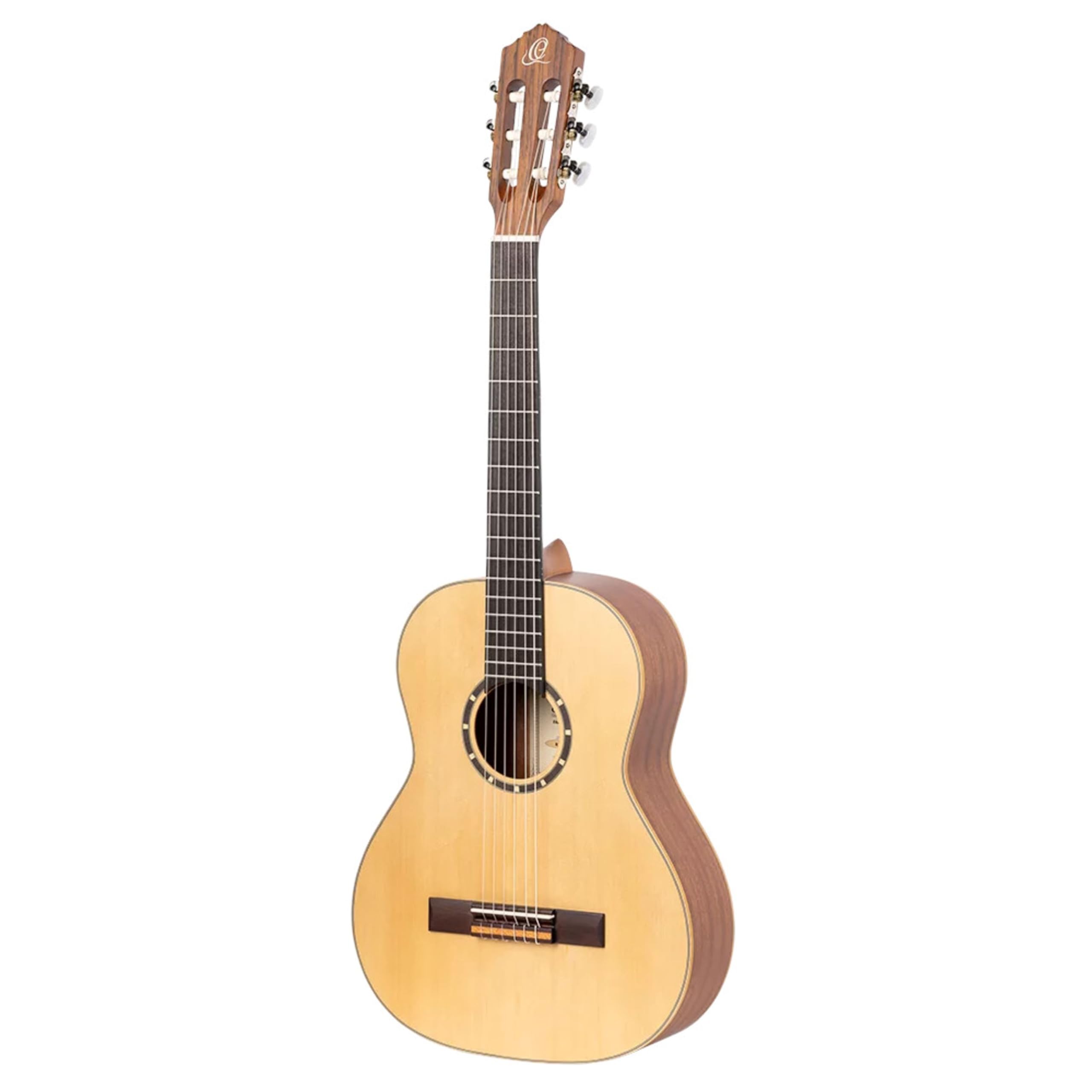 Ortega Guitars Chitarra Concerto per Mancini Misura 1/2 - Serie Family - include Gig Bag - top in mogano/abete (R121L-1/2)
