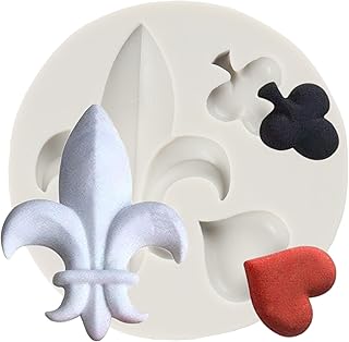 YANQINMS Poker Silicone Molds Alice in Wonderland Fondant Mold For Cake Decorating Cupcake Topper Chocolate Gum Paste Cand...