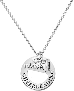 BNQL Cheerleader Necklace Cheerleader Gifts Cheerleading Jewelry Gift for Cheerleader Cheer or Team