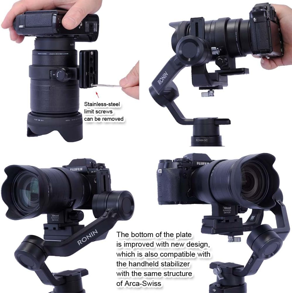Lens Collar Tripod Mount Ring Compatible with Sigma 16-300mm F3.5-6.7 DC OS (E/X/L/RF Mount), Lens Support Holder Bracket Bottom is Arca-Swiss Fit Quick Release Plate for Arca Clamp &Stabilizer