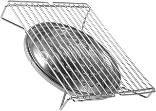 SECFOU Queimador De Gás Portátil Queimador De Acampamento Grelhador A Carvão Interior Portátil 1Pc Churrasqueira Rack Cozinha Churrasqueira Queimador De Gás Churrasco Churrasqueira Aço