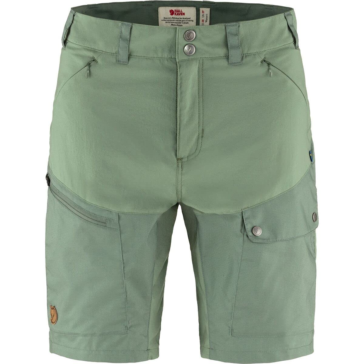 Fjallraven 89857-613-614 Abisko Midsummer Shorts W Shorts Women's Jade Green-Patina Green Size 48
