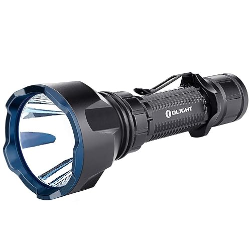 OLIGHT Warrior X Turbo - Linterna táctica con interruptor de cola de 1100 lúmenes, 3,280.8 ft de alcance, IPX8 impermeable, con batería recargable,