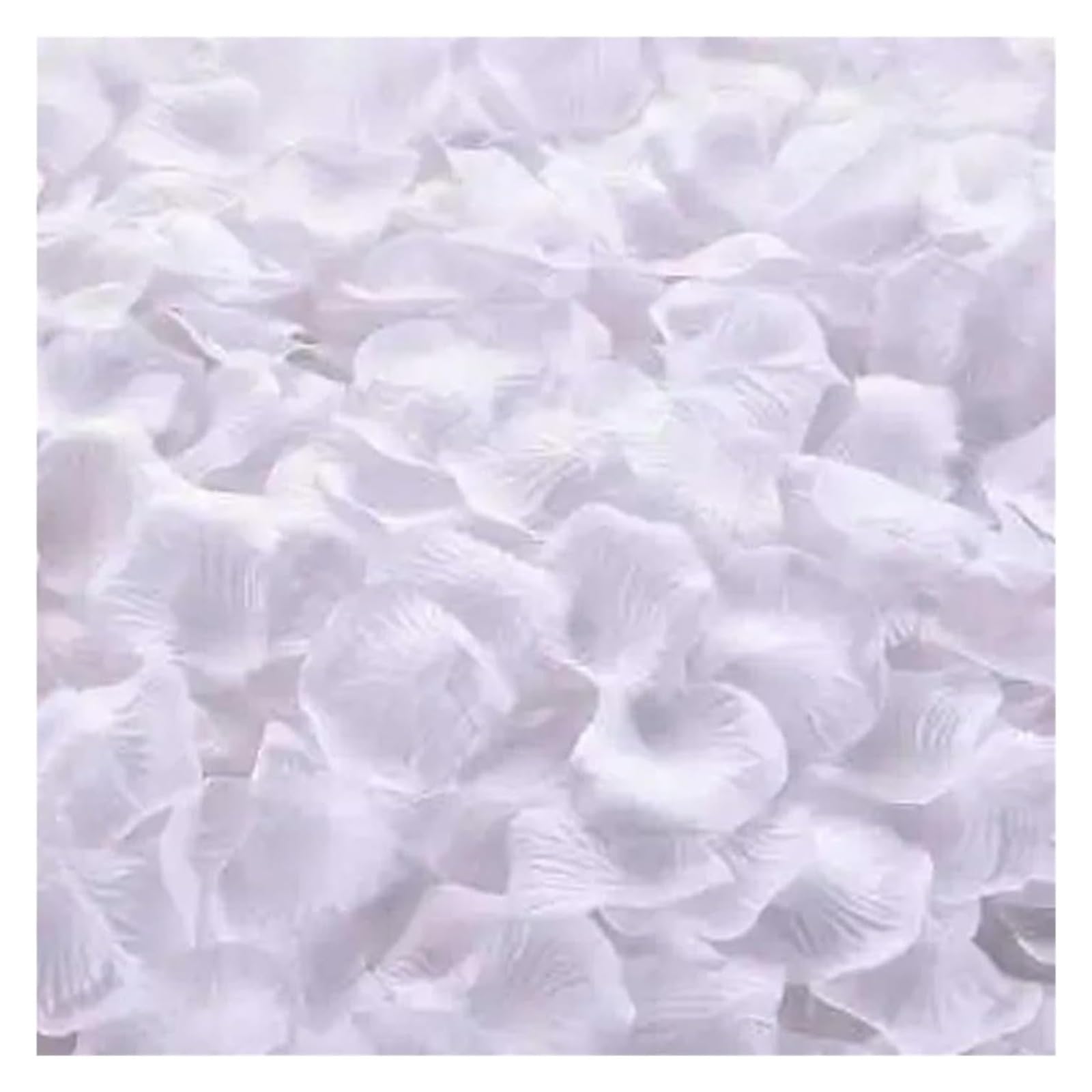 BPABDEITR Artificial Silk Rose Petals Multicolor 1000/3000 Pcs Wedding Decoration(Wit,3000pcs)