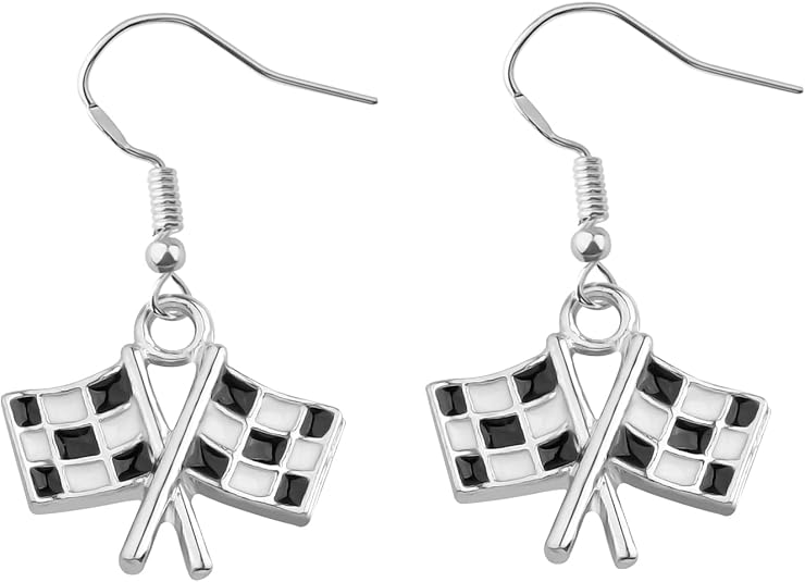 Race Flag Earrings