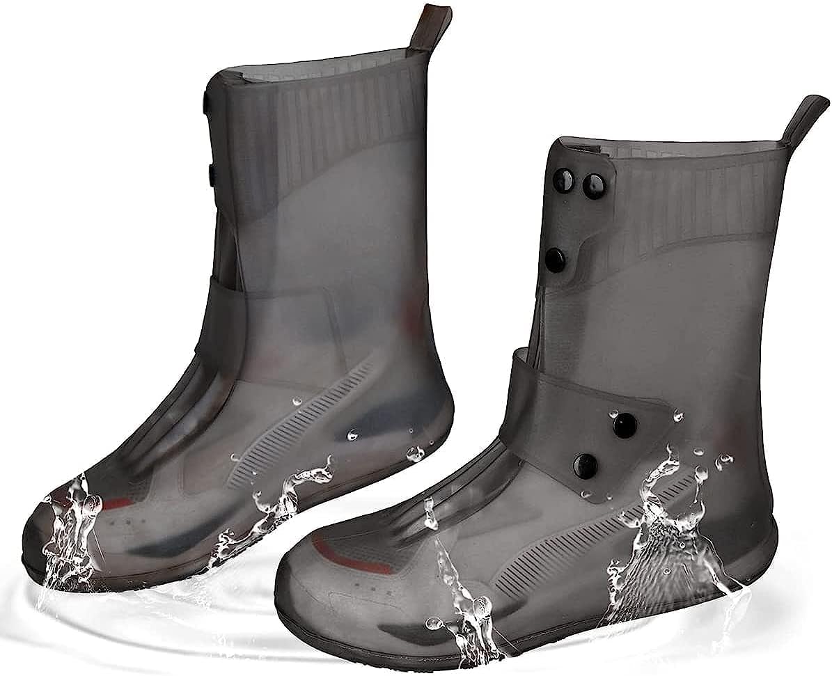Portible Waterproof Silicone Shoe Cover, Non-Slip Reusable Overshoes for Protect Shoes and Boots from Water, Dirt and Mud in Rainy Days, Also Great for Camping, Gardening, ETC