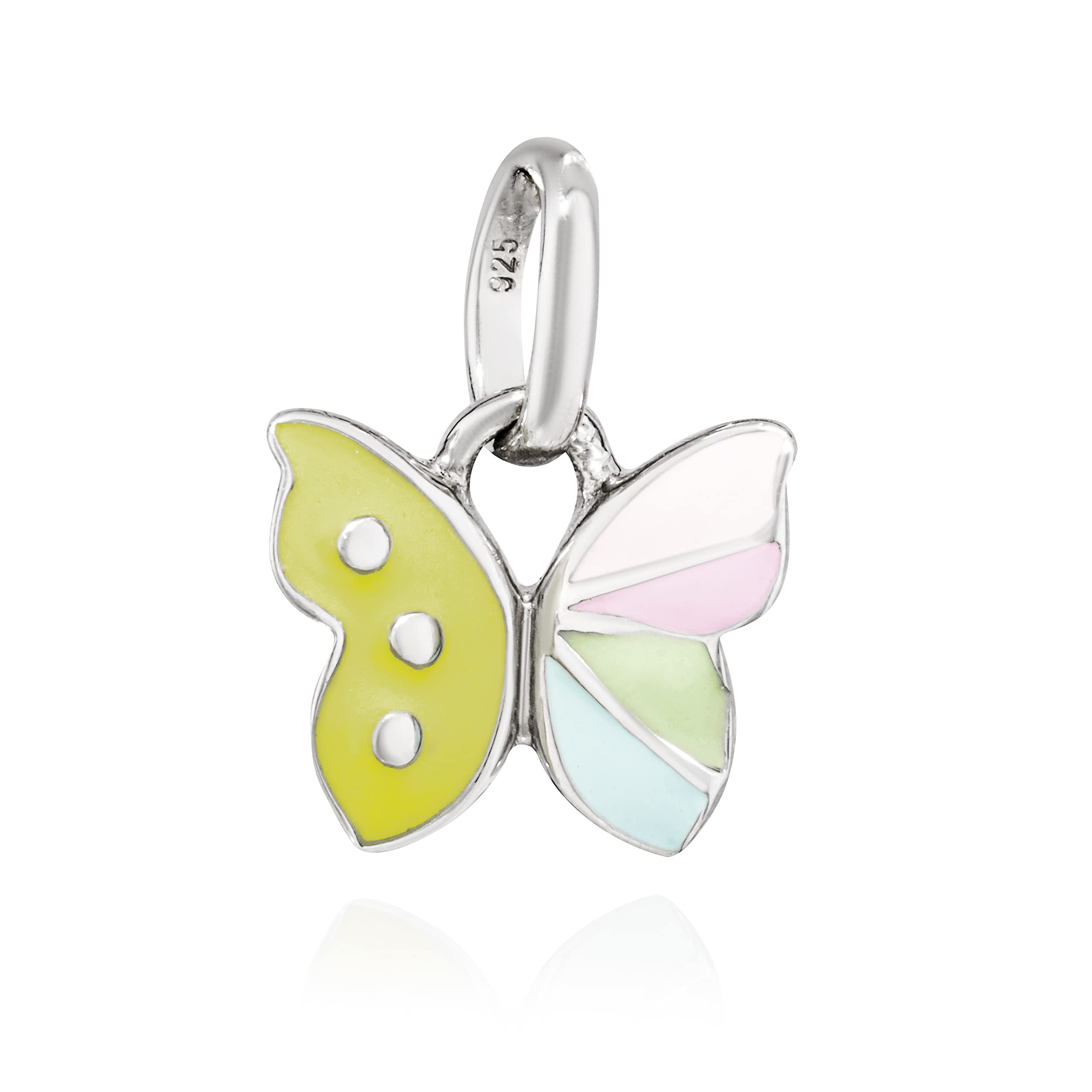 Pendentif Papillon 925 argent multicolore cadeau idéal