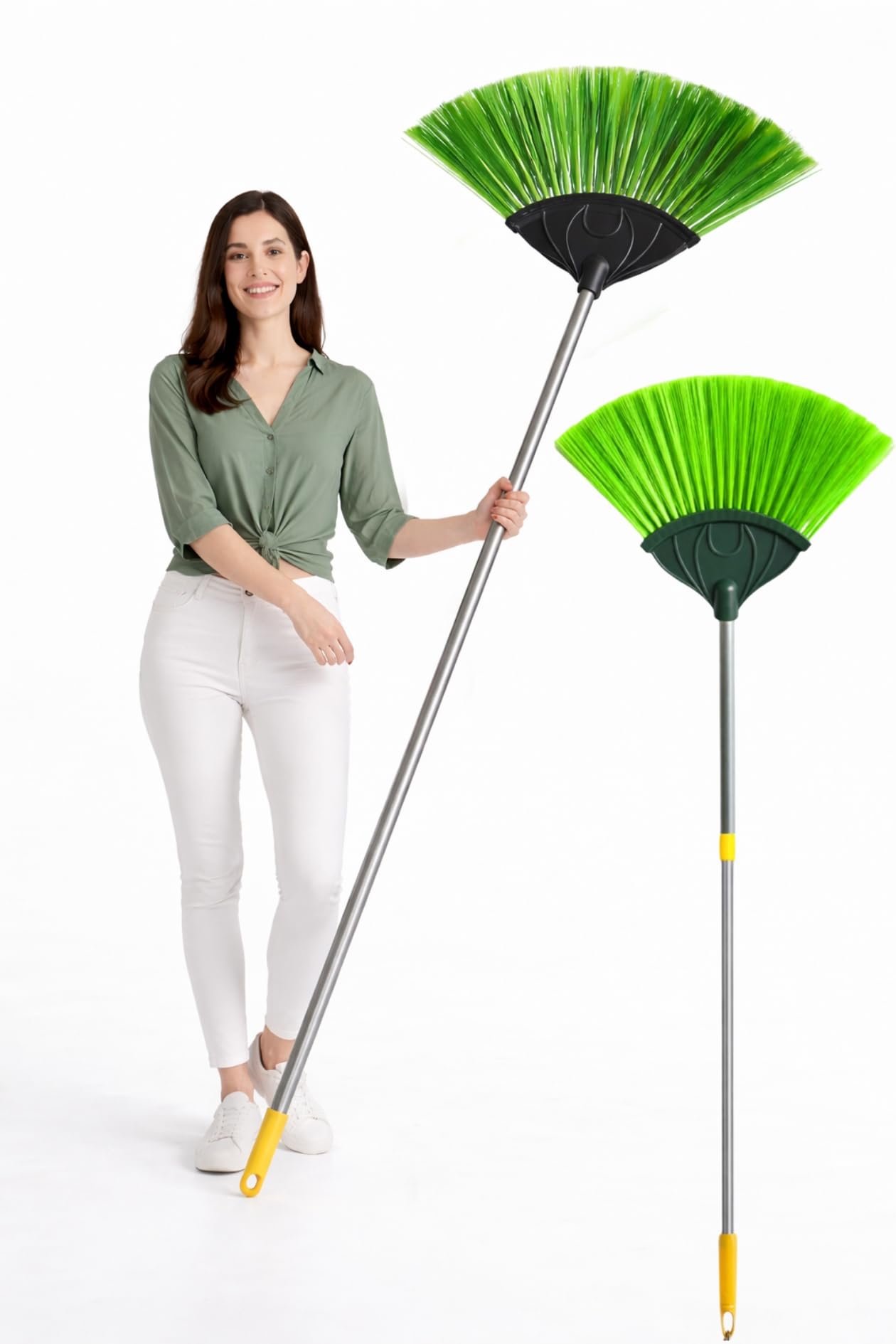 Jala Saaf Karne Wala Brush with 140CM Extra Long Adjustable Stainless Steel Rod | Extendable Cobweb & Spider Web Cleaner Broom for Ceiling, Fans, Roof Corners & Walls | Home Cleaning Tool 1 pic-image-37
