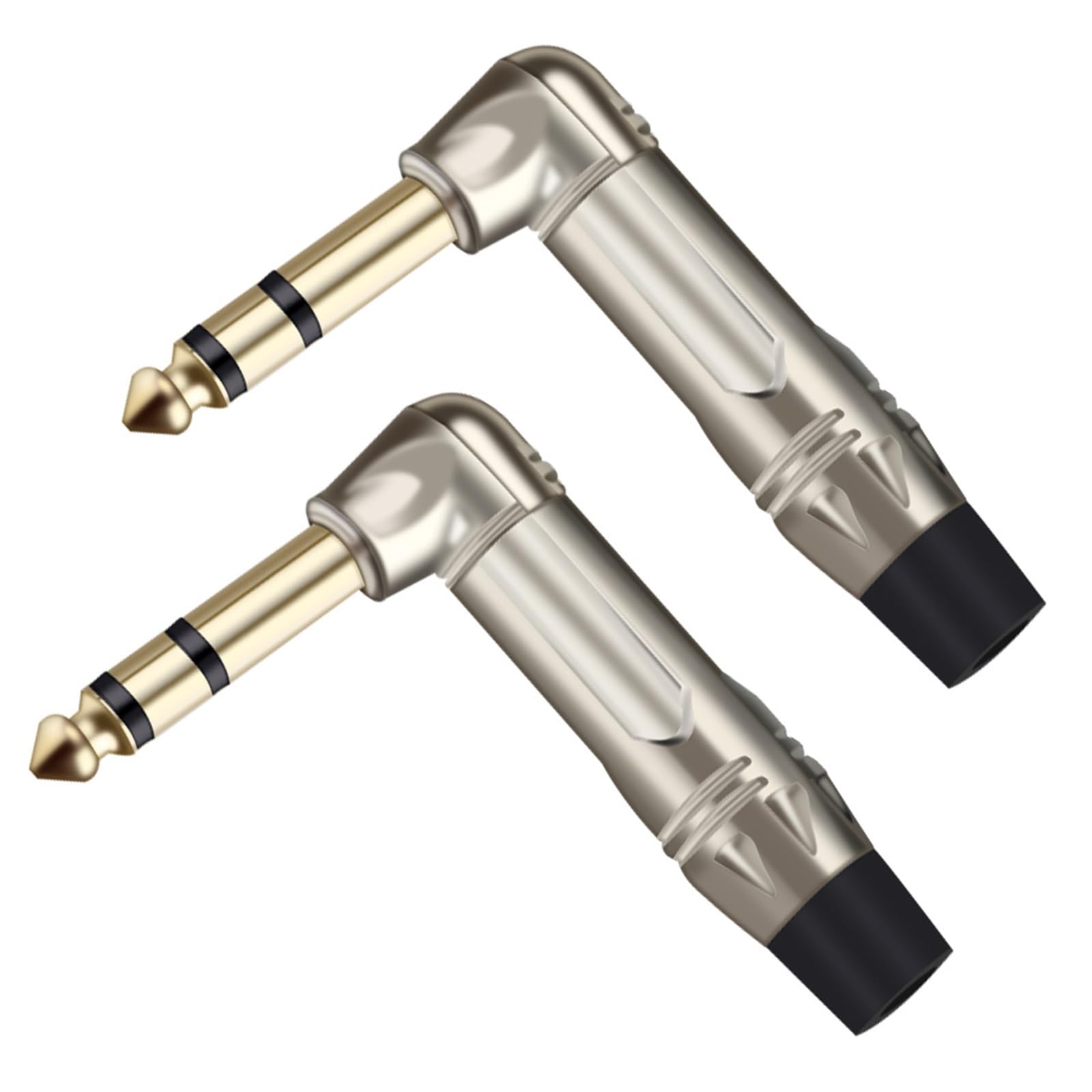 Jack 6.35 mm estéreo acodado para organizar los cables de tu estudio musical doméstico
