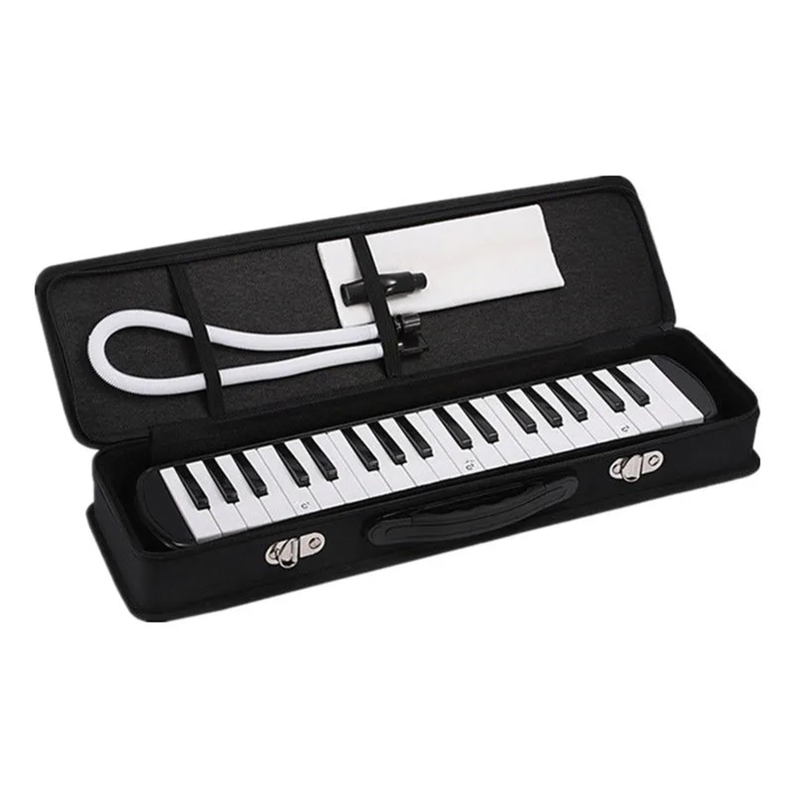 32 Tasti Melodica Strumento Per Bambini Air Piano Tastiera Soprano Melodica Con Tubo Lungo Bocchini Corti & Borsa per il Trasporto