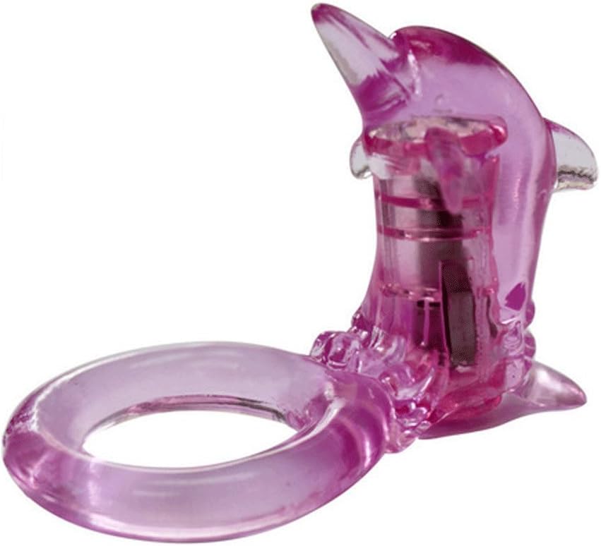 Vibrating Rabbit Co ck Ring Delay Lock Ring S-ex Toy for Men