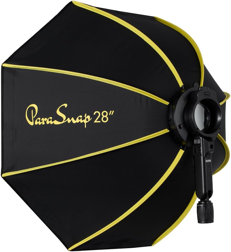 Glow PS-B28K ParaSnap Octagonal Softbox (28") for Round Head Speedlights and Flashpoint XPLOR 100 Pro