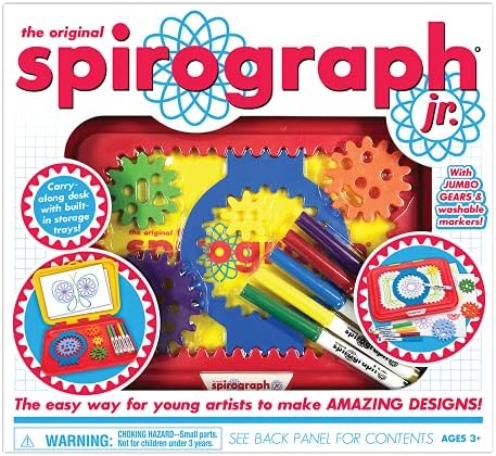 Spirograph Jr. — Jumbo Sized Gears — Arts and Craft Design Kit for Smaller Hands — Ages 3+