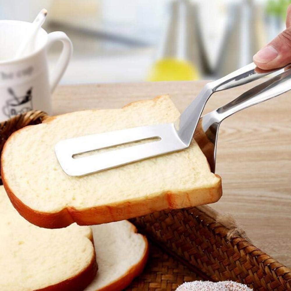 Stainless Steel Barbecue Tongs, Steak Shovel, Fish, Bread, Kitchen Food