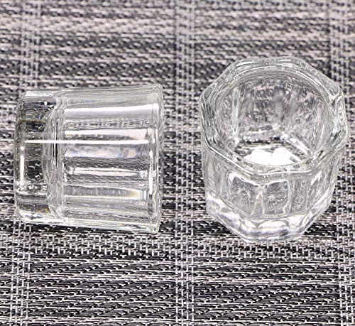 Vasos para Nail Art de Acrílico y Vidrio, 2 Piezas miniatura 4