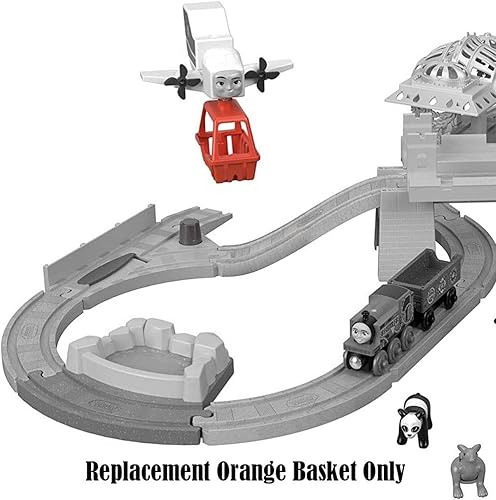 Miniatura 2 de Fisher-Price Pieza de repuesto para el juego de tren de madera de Thomas and Friends - FXT66  Wood Big World Adventures  Cesta naranja de repuesto