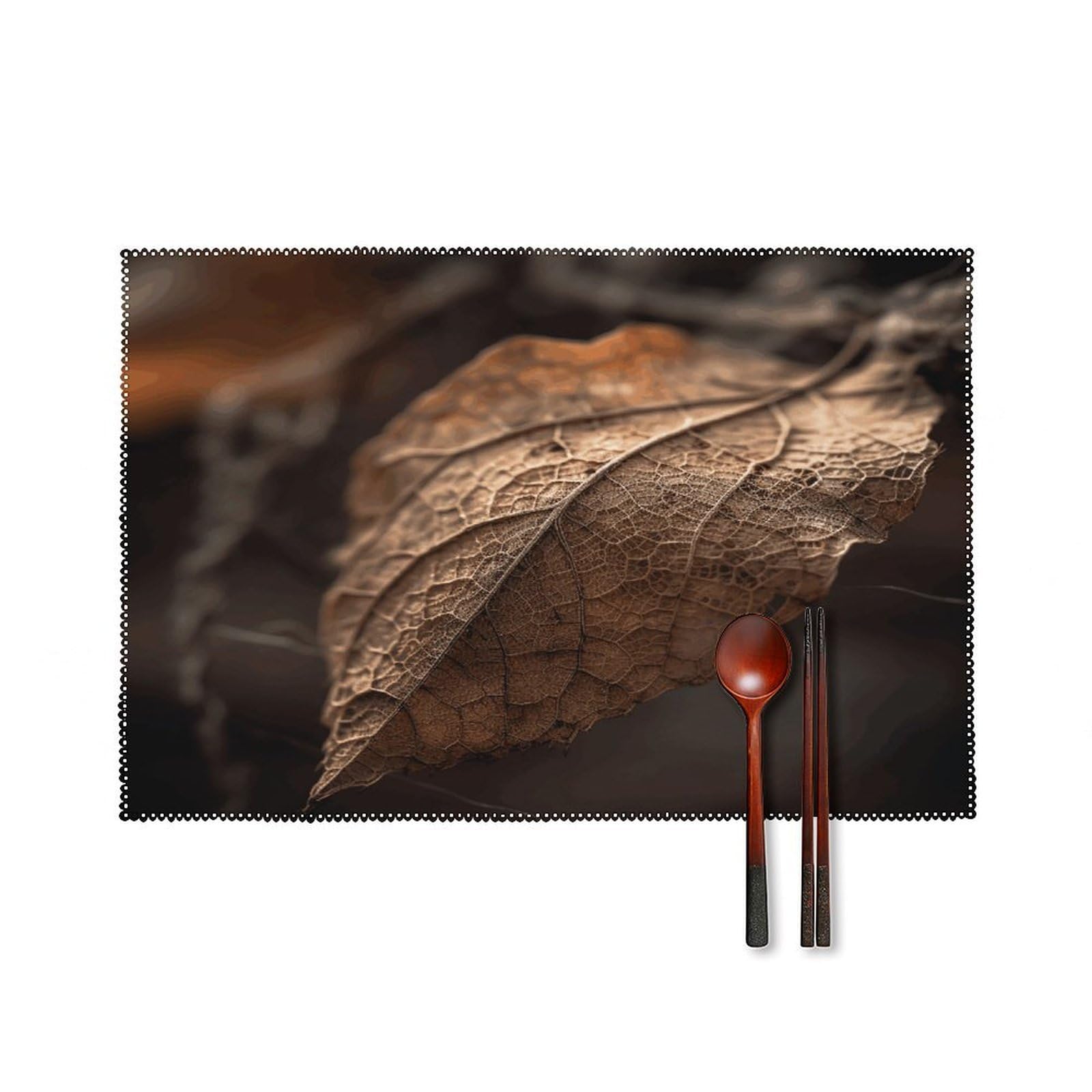 Fodpand Style Dry Leaves Placemats Set Of 4 Place Mats Table Mats