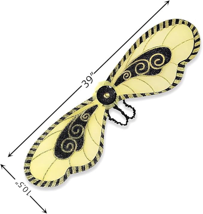 Accesorio alas de abeja Yellow Bumblebee para disfraces - 1 pieza miniatura 2