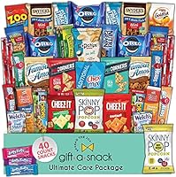 Snack Box Variety Pack Care Package (40 Count) Graduation 2021 Prime Gift Basket - College Student Crave Food...