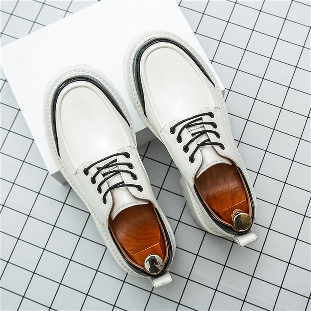 Mocasines de charol con plataforma para hombre, mocasines de moda, mocasines de vestir casuales de negocios, mocasines de conducción, zapatos náuticos de moda