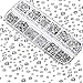 Dowarm 2650 Pieces Glue Fix Glass Flat Back Crystal Rhinestones, 6 Sizes 1.5mm 2mm 2.8mm 4mm 4.8mm 6.5mm, White Flatback Crystals Loose Gemstones for Crafts Nail Face Art Jewels (Crystal Clear)