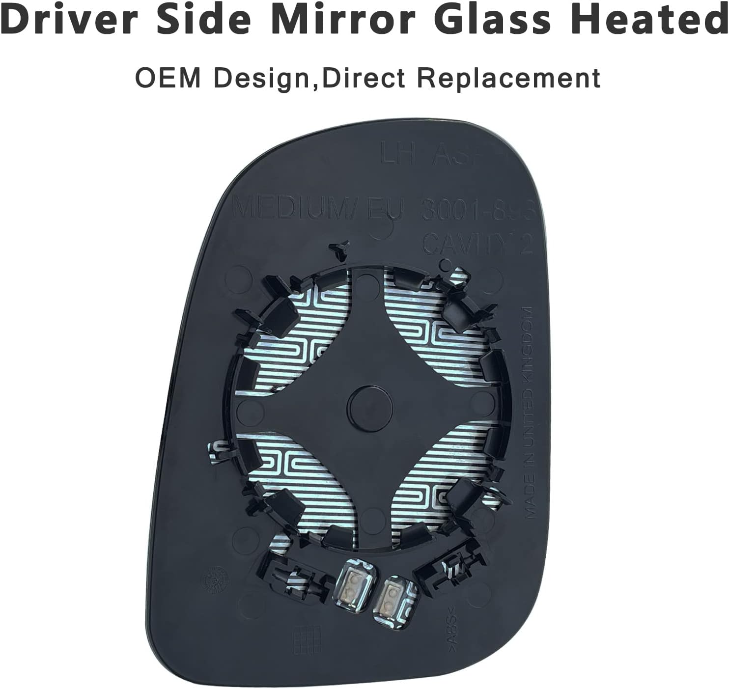 Driver Side View Heated Mirror Glass Replacement For Volvo S60 S80 V60 2012 2013 2014 2015 2016 2017 2018 Mirror - For Volvo S60 S80 V60 Driver Side Mirror Convex With Backing Plate