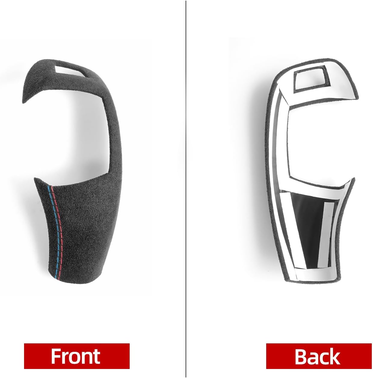 BETTERHUMZ Car Gear Shift Cover Trim for BMW E60 E70 E71 X5 X6 5 Series Suede Tuning Accessories