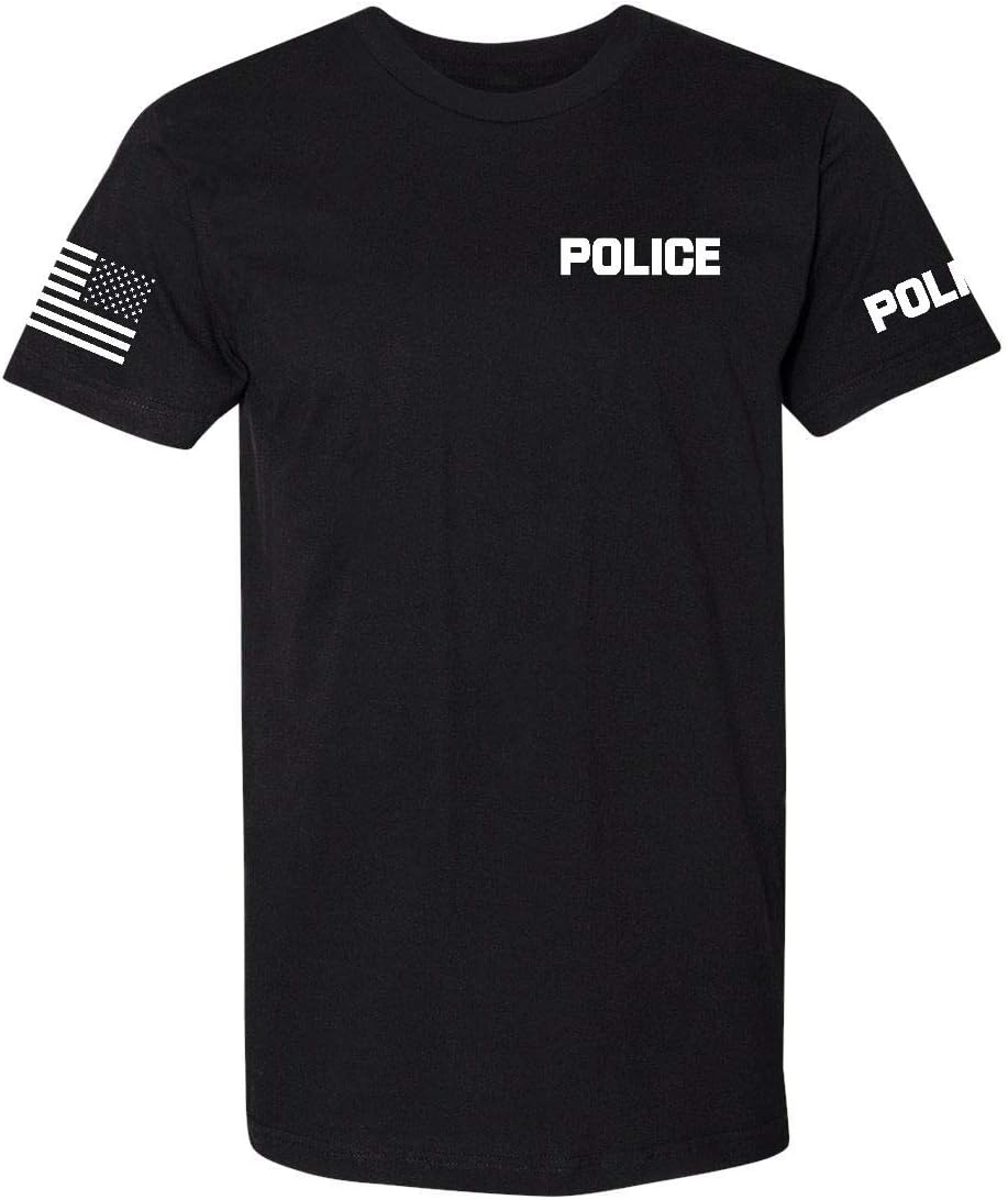 Promotion & BeyondLaw Enforcement - Police EMS FBI Fire Rescue Sheriff K-9 Unisex Two-Sided T-Shirt