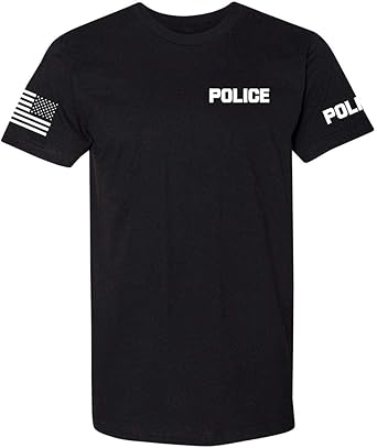 Law Enforcement - Police EMS FBI Fire Rescue Sheriff K-9 Two-Sided T-Shirt | Halloween Costume Cosplay Accessory