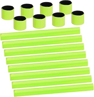 URAQT Bandes réfléchissantes, 16 pièces de bracelets réfléchissants universels, bracelets réfléchissants fluorescents, ban...