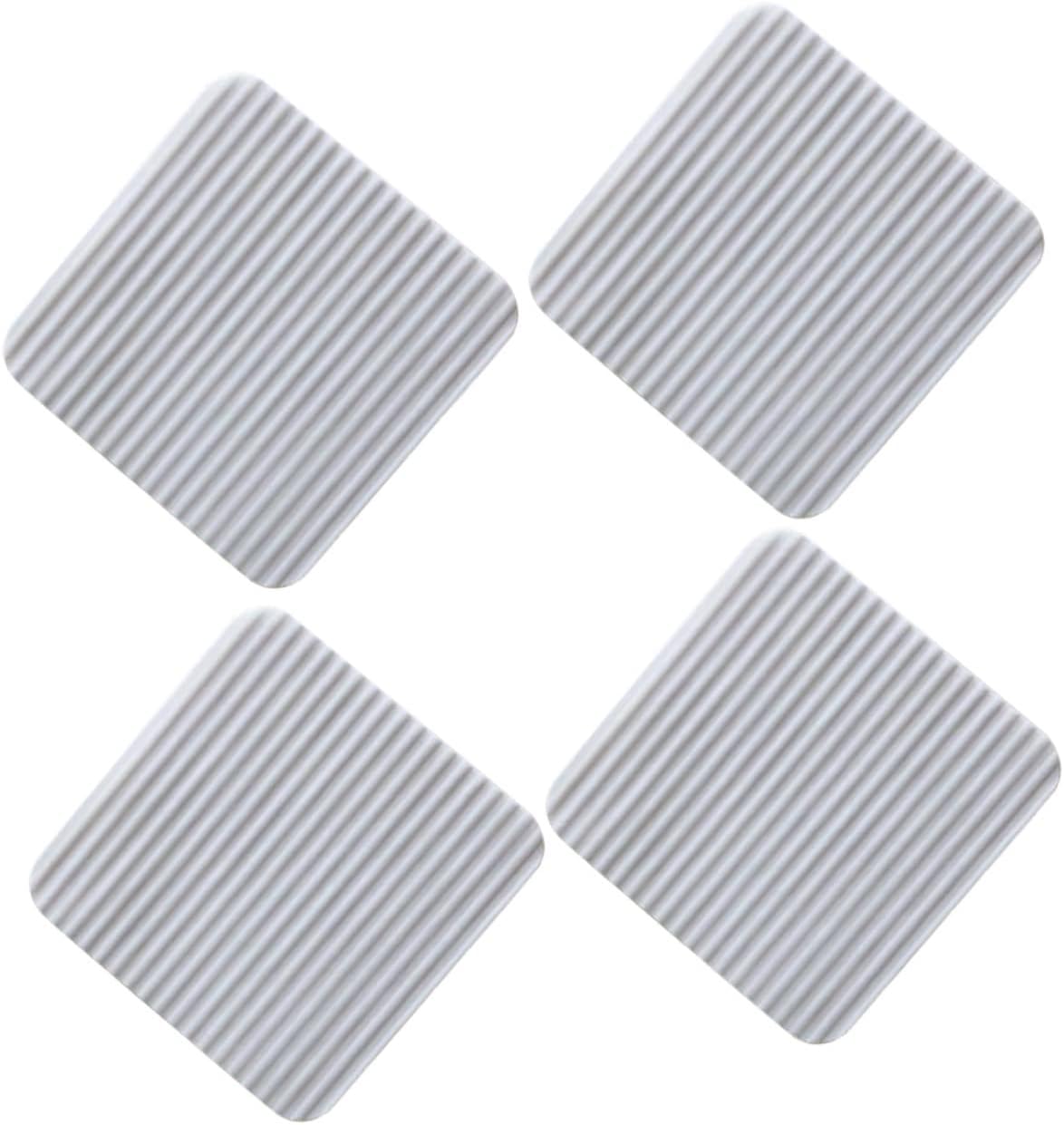 SOLUSTRE 4sets Non-Woven Rug Pad Rug Non-Slip Pads for Area Carpet Stickers for Hardwood Floors 4pcs*4