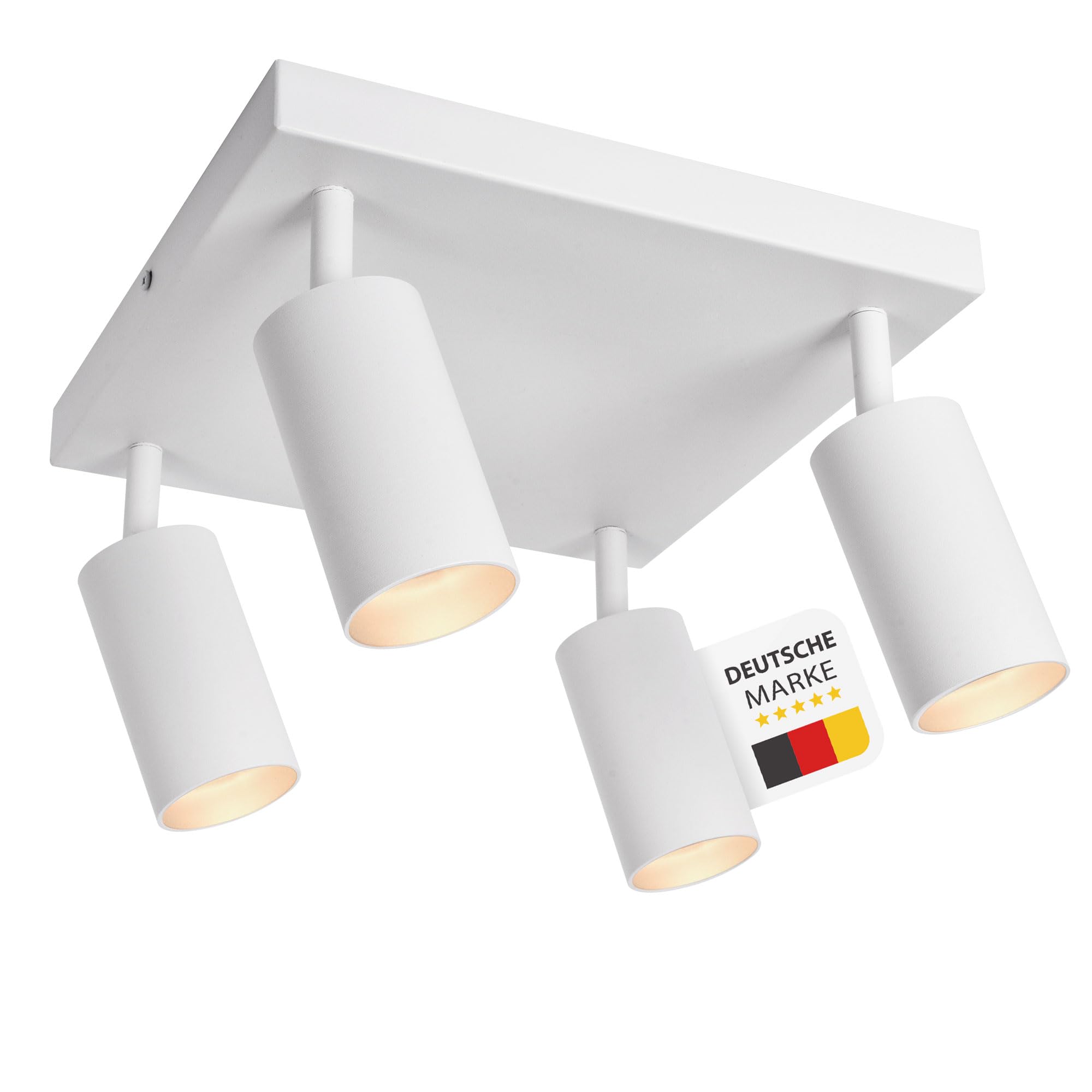 Lampa sufitowa LED biała 4 x oprawka GU10 wychylna lampa sufitowa reflektor sufitowy 866-4