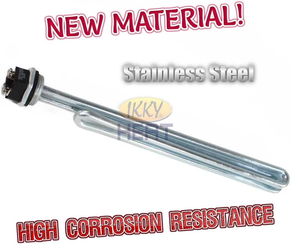 IKKY HEAT, Heating Element HE9K240VSS, 9000W-240V, Compatible with Bostemp, EcoSmart, Eemax, iHeat, Rheem, Richmond, Electric Tankless Water Heaters, Stainless Steel Material