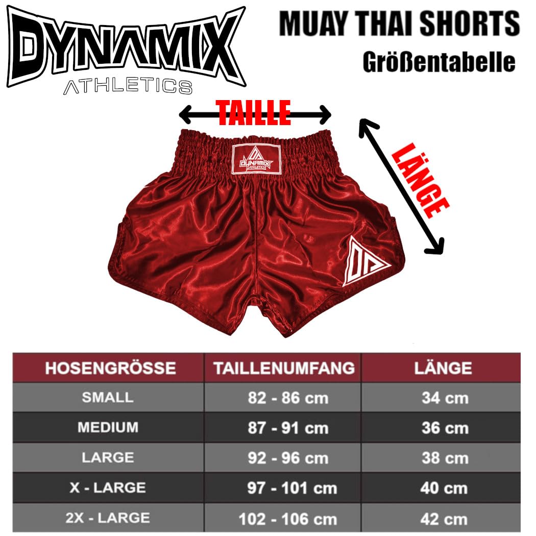 Muay Thai Shorts Origin - Traditionelle Klassische Thaibox Hose für Herren mit breitem Bund für Muay Thai Boxen