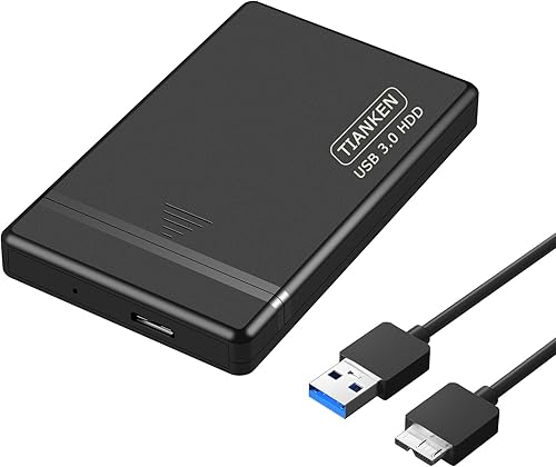 Miniatura 1 de Disco duro externo portátil ultra delgado de 750 GB de 2.5 pulgadas, almacenamiento USB 3.0 HDD para PC, Mac, portátil, escritorio, PS4, Xbox one