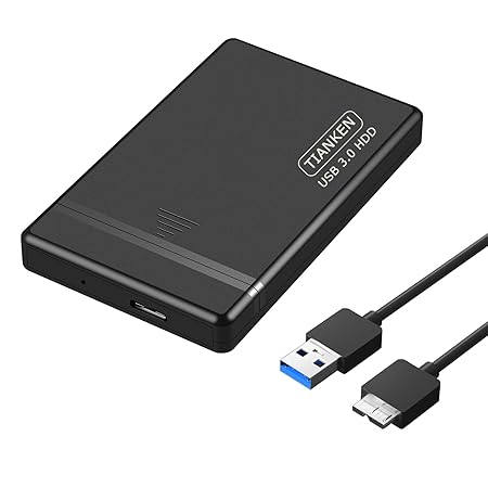 Tianken 1TB 2.5'' Ultra Slim Portable External Hard Drive USB 3.0 HDD Storage for PC, Mac, Laptop, Desktop, PS4, Xbox one