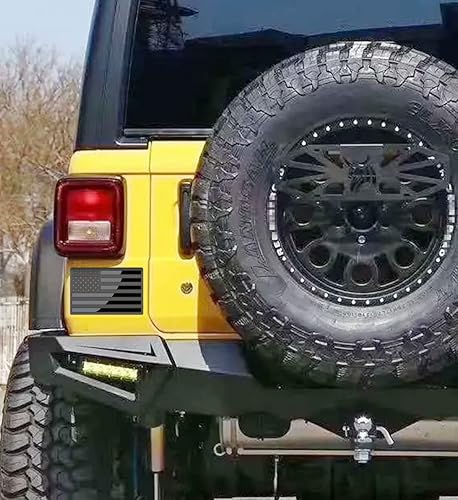 Miniatura 5 de Paquete de 2 calcomanías con emblema de la bandera estadounidense, calcomanías de metal 3D en relieve con la bandera de Estados Unidos, calcomanías