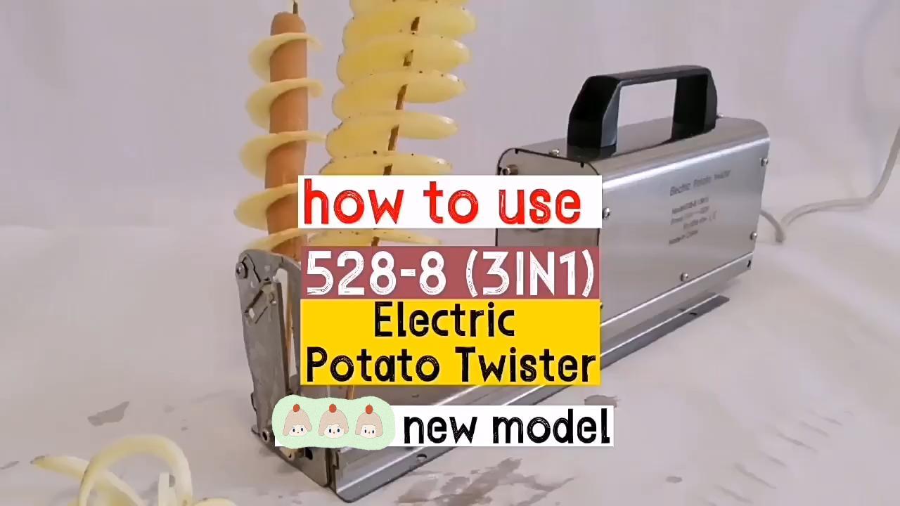 Cortadora eléctrica de papas en espiral 3 en 1 miniatura 7