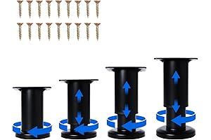 4 Pcs Adjustable Furniture Legs:Elevate your Furniture, Elevate your Style