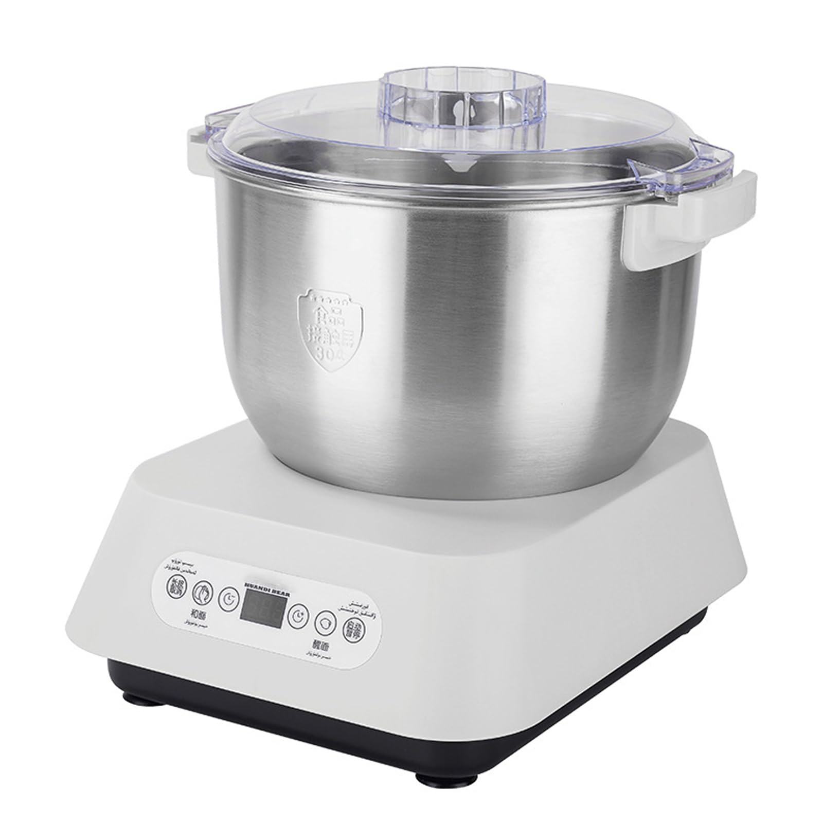 Batidora De Masa Vertical Eléctrica, Amasadora De Masa Automática Batidora De Cocina De 7 L Tazón De Acero Inoxidable 304, Fermentación A Temperatura Constante para La Mayoría De Los Cocineros Caseros