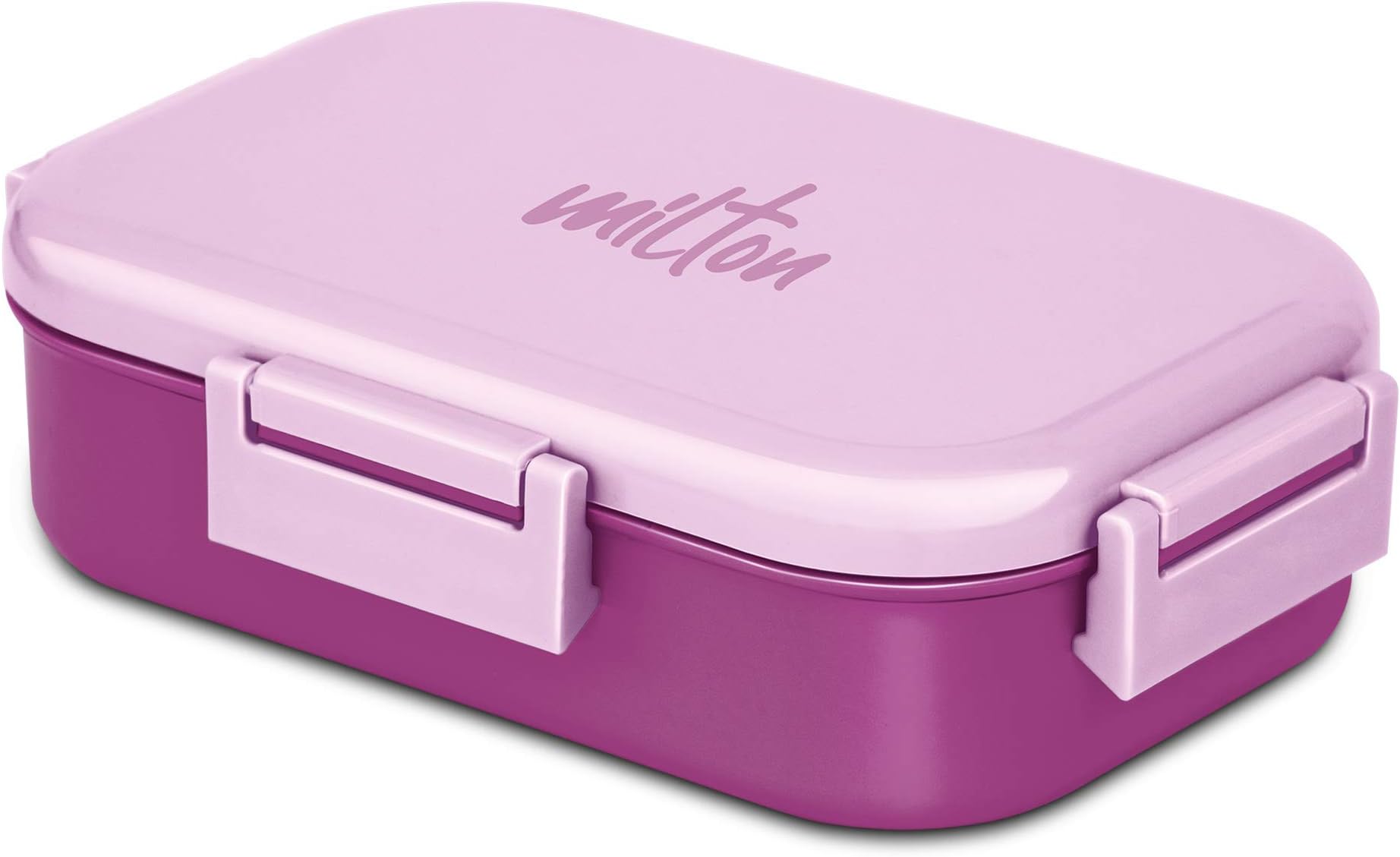 Milton Senior Flatmate インナーステンレススチールティファフィンボックス 700ml パープル 食品グレード 学校ランチボックス オフィス ピクニック