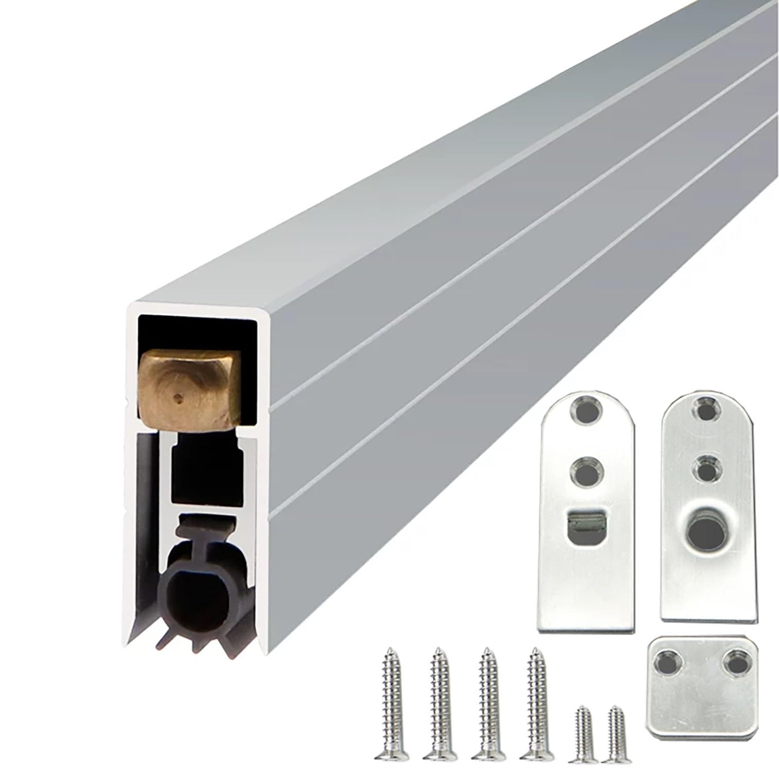 30-150 Cm Guarnizione Porta Con Paraspifferi Automatico Regolabile