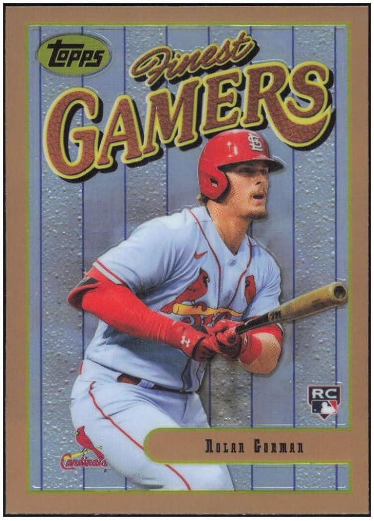 NOLAN GORMAN RC 2023 Topps Finest Flashbacks Refractor #36 ROOKIE NM+-MT MLB Baseball Cardinals