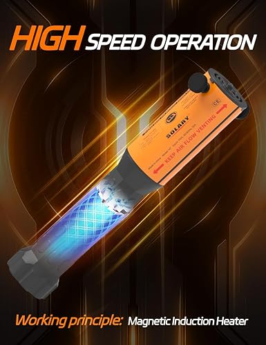Vista 12 de Solary Calentador de inducción magnética, herramienta de extracción de calefacción de pernos con mango con 10 bobinas y caja de herramientas