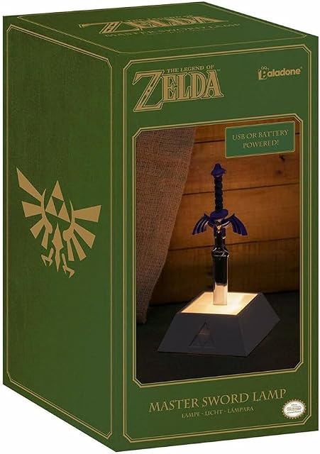 Paladone Mercadoria oficialmente licenciada The Legend of Zelda  Master Sword Light
