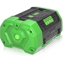 10000mAh 56V Replacement for EGO 56V Lithium Battery Compatible with EGO 56 Volt Battery Power+ Tools BA2800 BA4200 BA4200T CS1604 CS1804 CS1403 HT2400 LB6504 LB5804 LB6500 LB4800 PH1400 ToolsGreen