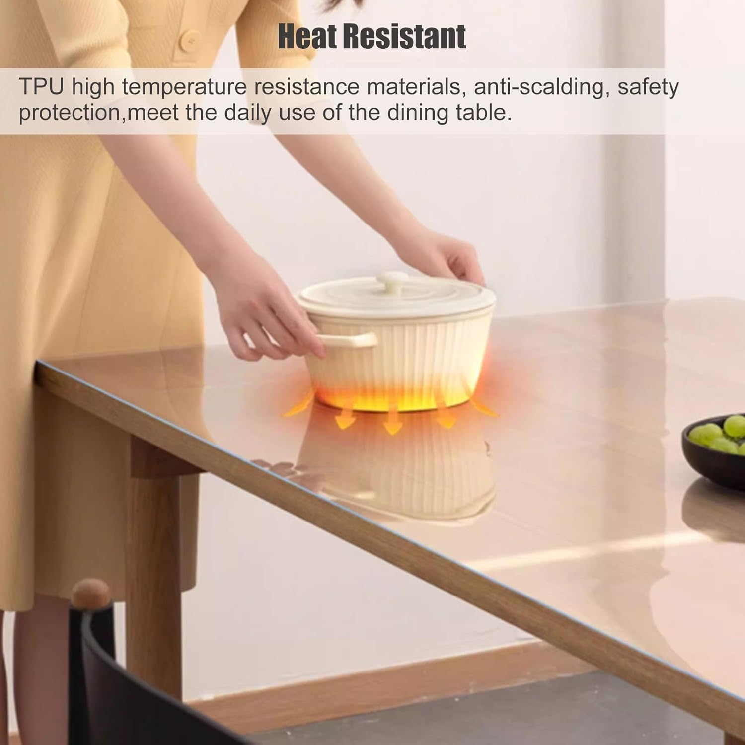 High Gloss Quartz/Granite/Marble Table Protective Film Roll, Adhesive Removable Contact Paper Clear, Anti-Oil Countertop Protector for Kitchen Counter(53x110in/135x279cm)