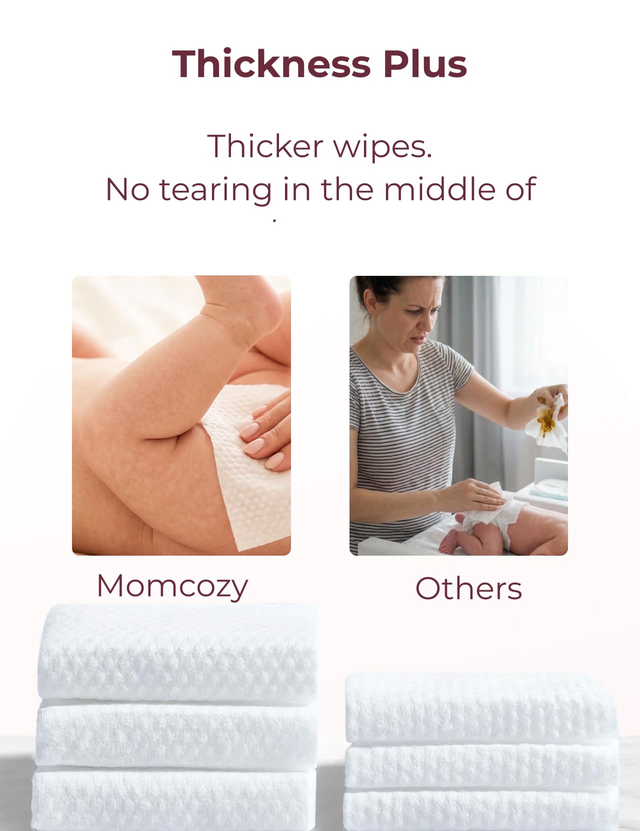 Amazon.com: Momcozy Baby Wipes-Extra Large Size Design, 99% Water