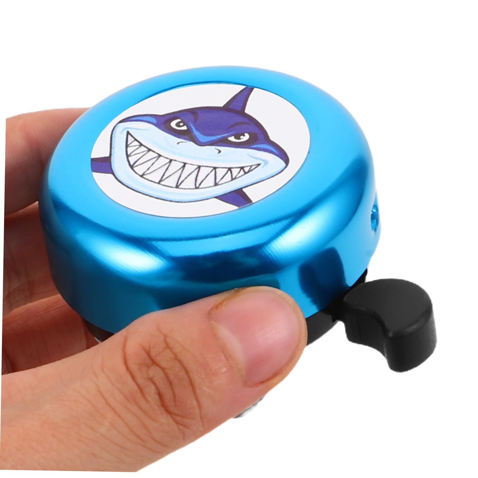 10 Stück Fahrradklingel Shark Design Laut Aluminiumlegierung Einfache Montage für Jungen Mädchen Roller Laufrad Zubehör Sichere Attraktive Klingel für Kinderlenker